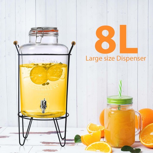 Glass vintage beverage - 8l,
