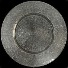 CLEAR GLASS AURA CHARGER PLATE