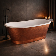 Ezra Copper Freestanding Bath