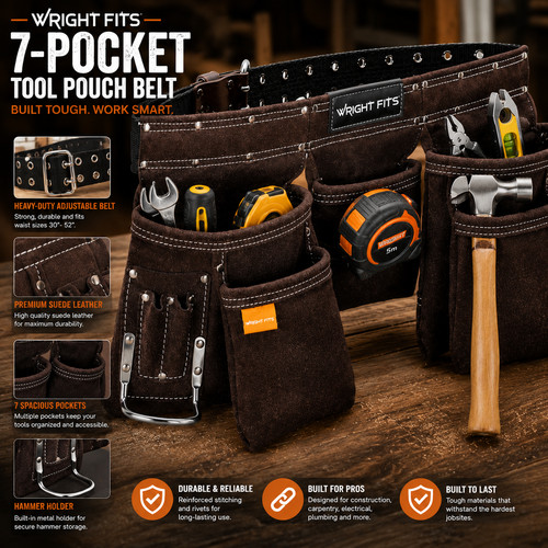 Wrightfits leather tool pouch - leather,