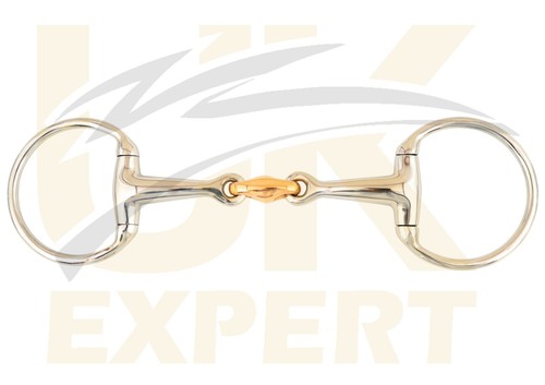 Eggbutt copper link snaffle - copper,