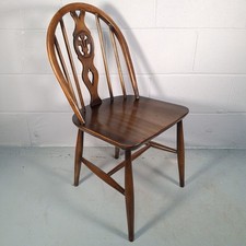 Ercol Blue Label Fleur De Lys Windsor Dining Kitchen Farmhouse Rustic Chair Prop