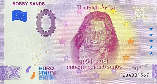 Ticket euro bobby - bobby, sands