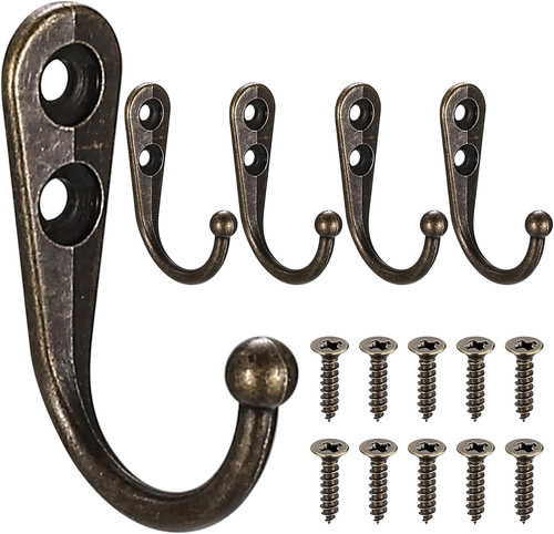 Pcs vintage coat hooks - 5,