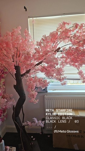 Artificial pink cherry - pink, blossom