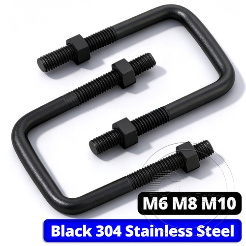 M10 square bolts black - m6, m8
