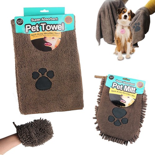Pet mitt wash towel super - mitt,