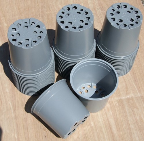 Litre grey plant pots - 1,