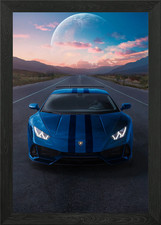 Lamborghini Huracan Car Framed