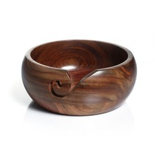 Premium Rosewood Yarn Bowl 6