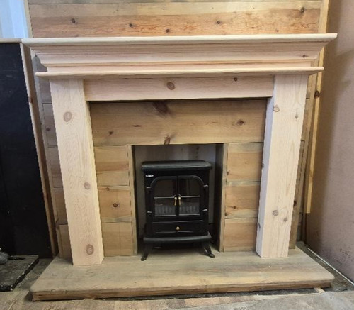 Pine chunky fire surround - pine,