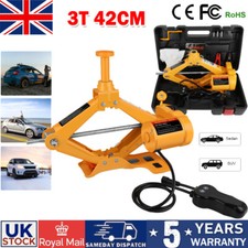3T Electric Car Scissor Jack 12V Automatic Remote Floor Jack Lifting Tool 42cm