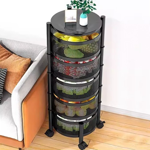 Steel kitchen rotating storage - steel,