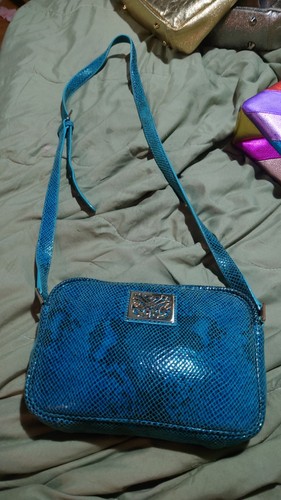 Stunning biba blue leather - stunning,