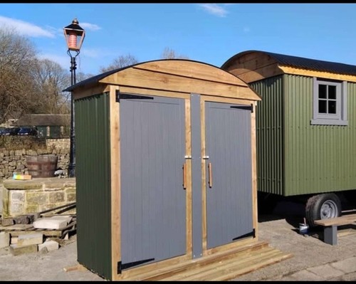 Shepherds hut garden shed - shepherds,
