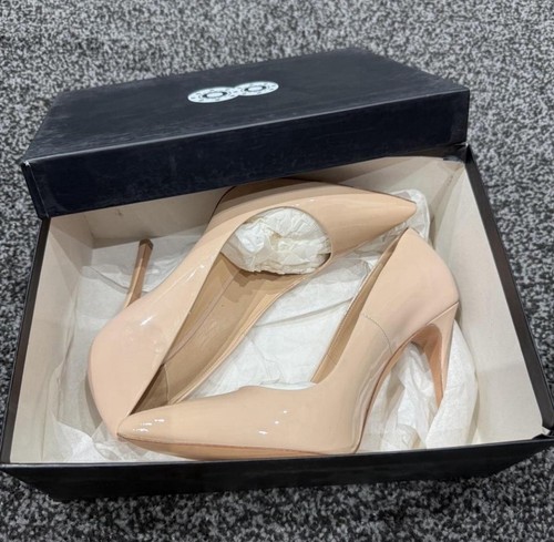 Women beige patent leather - beige,