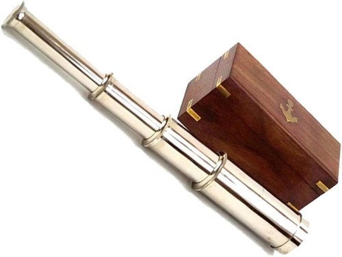 Brass handheld telescope - brass,