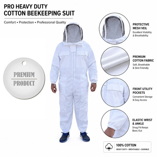 Beekeeping suit cotton full - suit,