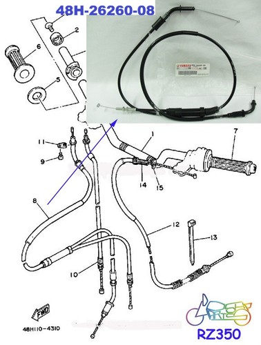 Yamaha rz350 rz350l rz350n - rz350l,