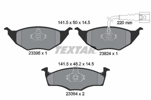 Front brake pad set disc - set,