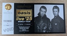 Official Oasis Live 25 Commemorative Ticket Cardiff London Manchester Edinburgh