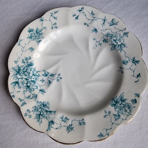 Antique grindley plate blue - plate,