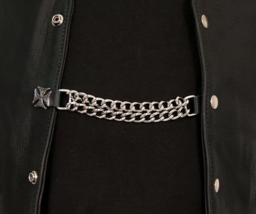 Iron cross waistcoat vest - iron,