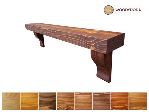 Solid pine beam mantle - solid,