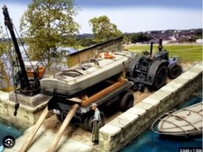 Peddinghaus 3D Print 1-72 72F413 1 Lanz Tractor-1 Trailer - 1 Command Boat - 1