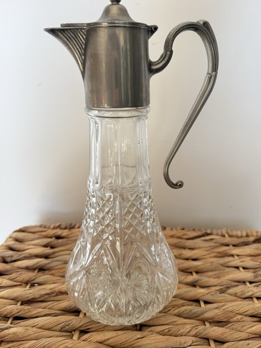 Antique silver plated claret - antique,