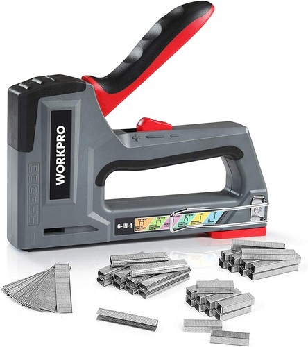 Workpro staple gun - workpro, 6-in-1