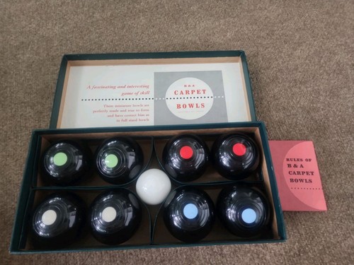 Vintage carpet bowls - vintage,