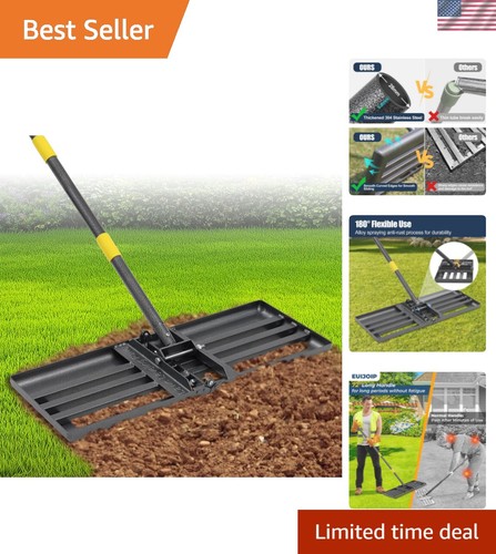 Heavy duty lawn leveling rake - lawn,
