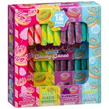 12Pk Donut Flavour Candy Canes