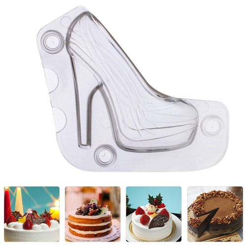 High heeled shoes chocolate - 3d,