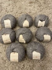 8x50g Rowan Hemp Tweed Wool , Pumice