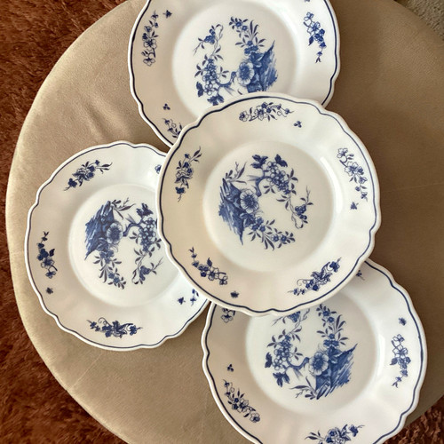 Arcopal white blue - arcopal, floral