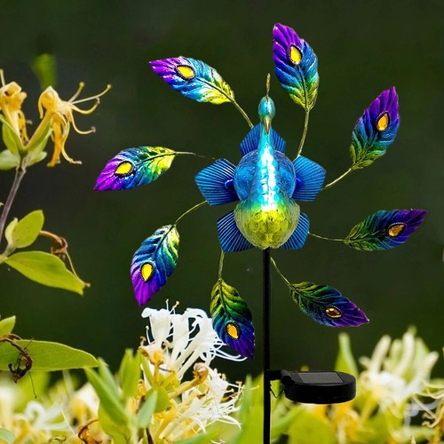 Solar led peacock - solar, wind