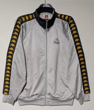 Vintage KAPPA Track Jacket 90s Tracksuit Top Tape Logo Grey Mens | Size Large