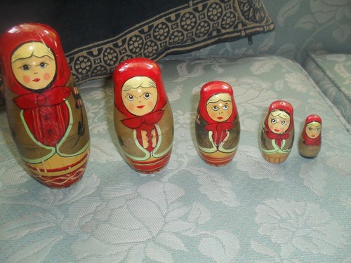 Vintage russian nesting dolls - russian,