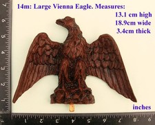 14m Gustav Becker replacement Eagle for Vienna regulator clock cases,  DIY,