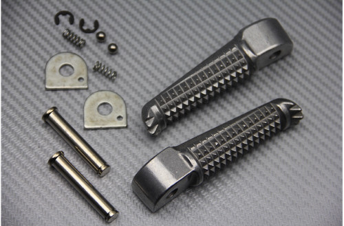 Silver pair rear foot - foot, rests