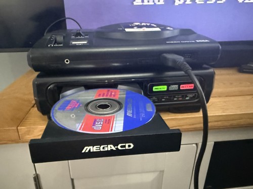 Sega mega console with - with,