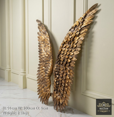 Large angel wings wall art - large,