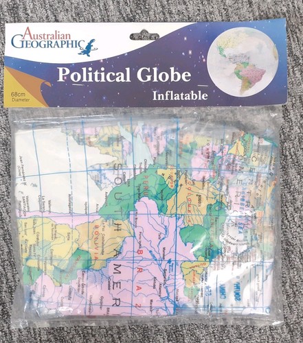 Inflatable world globe 68cm - world,