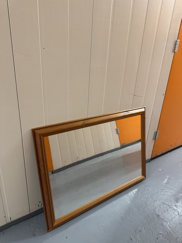 Large solid pine mirror - solid,
