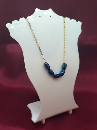 Hematite bead necklace - hematite,