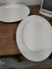 2x Franco Giorgi by Quadrifoglio Italy Vintage Fruits Oval Platters 35.5 cm