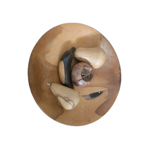 Wooden carved fruit - in,