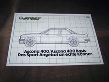 Top Rarity Stunning Brochure Opel Ascona 400 1980!!!